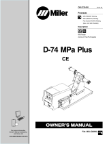 Miller D-74 MPA PLUS CE Le manuel du propriétaire