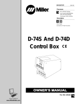 Miller D-74S AND D-74D CONTROL BOX Le manuel du propriétaire