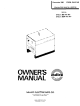 Miller DIALARC 250/250P AC/DC Le manuel du propriétaire