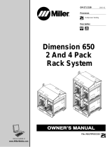 Miller DIMENSION 650 2 AND 4 PACK RACK SYSTEM Le manuel du propriétaire