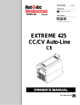 Miller EXTREME 425 CC/CV AUTO-LINE CE 907371021 Le manuel du propriétaire