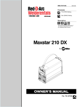 Miller MAXSTAR 210 DX (RED D ARC) Le manuel du propriétaire