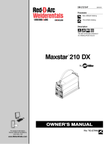 Miller MAXSTAR 210 DX (RED D ARC) Le manuel du propriétaire
