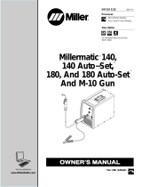 Miller MILLERMATIC 180 AUTO-SET AND M-10 GUN Le manuel du propriétaire
