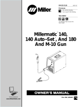 Miller Millermatic 180 Le manuel du propriétaire