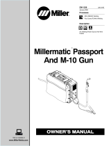 Miller MATIC PASSPORT 180 AND M-10 GUN Le manuel du propriétaire