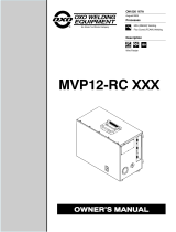 Miller MVP12-RC XXX Le manuel du propriétaire
