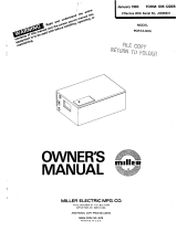 Miller JC638331 Le manuel du propriétaire