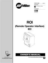 Miller ROI (REMOTE OPERATOR INTERFACE) IEC Le manuel du propriétaire