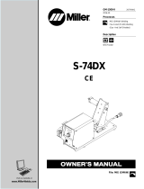 Miller S-74DX CE Le manuel du propriétaire