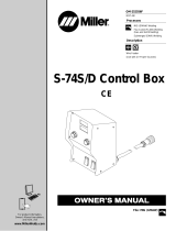 Miller S-74S/D CONTROL BOX Le manuel du propriétaire