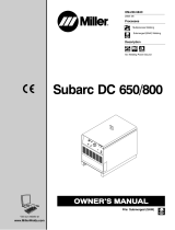 Miller SUBARC DC 650/800 CE Le manuel du propriétaire