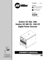 Miller SUBARC DC 650/800, 1000/1250 DIGITAL POWER SOURCES Le manuel du propriétaire