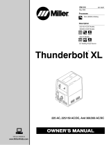 Miller THUNDERBOLT XL 225 Le manuel du propriétaire