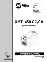 Miller XMT 450 CC/CV (575 VOLT MODEL) Le manuel du propriétaire
