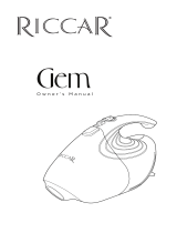Riccar Gem Handheld Vacuum Manuel utilisateur