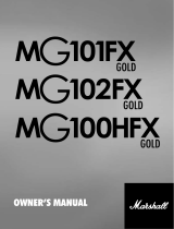Marshall MG101FX Gold Le manuel du propriétaire