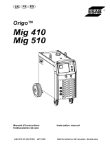 ESAB Mig 410, Mig 510 Origo™ Manuel utilisateur