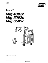 ESAB Origo™Mig 4002cw Manuel utilisateur