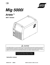 ESAB Mig 5000i Manuel utilisateur