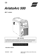 ESAB AristoArc 500 Manuel utilisateur