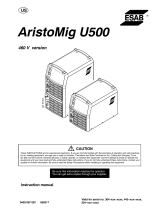 ESAB Aristo®Mig U500 Manuel utilisateur