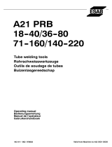 ESAB PRB 140-220 - A21 PRB 18-40 Manuel utilisateur