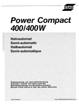 ESAB POWER COMPACT 400 Manuel utilisateur
