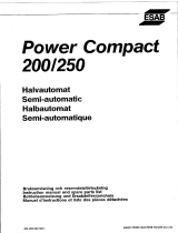 ESAB POWER COMPACT 200/250 Manuel utilisateur