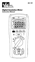 Ideal Insulation Tester Mode d'emploi