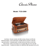 Classic Phono Classic Phono TCD-2500 USB Manuel utilisateur