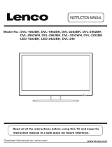 Lenco LED-1922 Manuel utilisateur