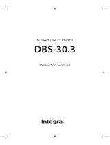 Integra DBS-30.3 Le manuel du propriétaire