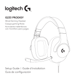 Logitech G233 Gaming Headset Manuel utilisateur