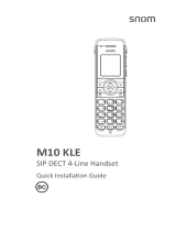 Snom M10 KLE Quick Installation Guide