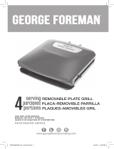 George Foreman RPGF3602RD Mode d'emploi