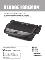 George Foreman GRP4842MB Manuel utilisateur