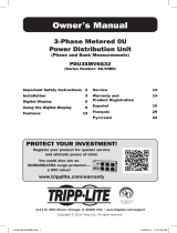Tripp Lite 3-Phase Metered 0U Power Distribution Unit Le manuel du propriétaire