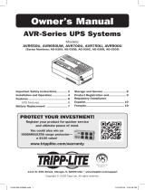 Tripp Lite AVR Series Le manuel du propriétaire