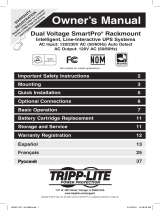 Tripp Lite Dual Voltage SmartPro Rackmount UPS Le manuel du propriétaire