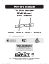 Tripp Lite DWT4585X Tilt Flat Screen Wall Mount Le manuel du propriétaire