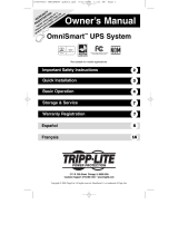 Tripp Lite OmniSmart UPS Le manuel du propriétaire