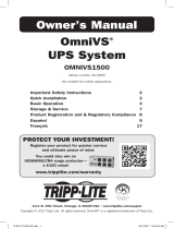 Tripp Lite OMNIVS1500 UPS Le manuel du propriétaire