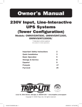 Tripp Lite OMNIVSINT800/OMNIVSINT1000/OMNIVSINT1500XL UPS Le manuel du propriétaire