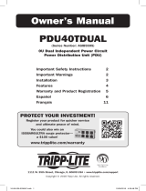Tripp Lite PDU40TDUAL Le manuel du propriétaire