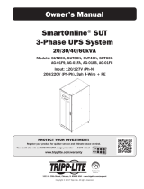 Tripp Lite SmartOnline ® SUT 3-Phase UPS System 20/30/40/60kVA Le manuel du propriétaire