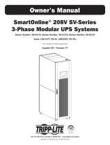 Tripp Lite SmartOnline 208V SV-Series 3-Phase Modular UPS Systems Le manuel du propriétaire
