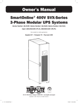 Tripp Lite SmartOnline® 400V SVX-Series 3-Phase Modular UPS Systems Le manuel du propriétaire