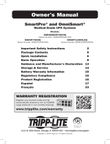 Tripp Lite SmartPro® and OmniSmart® Medical-Grade UPS Systems Le manuel du propriétaire