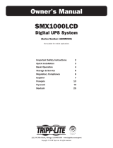 Tripp Lite SMX1000LCD UPS Le manuel du propriétaire